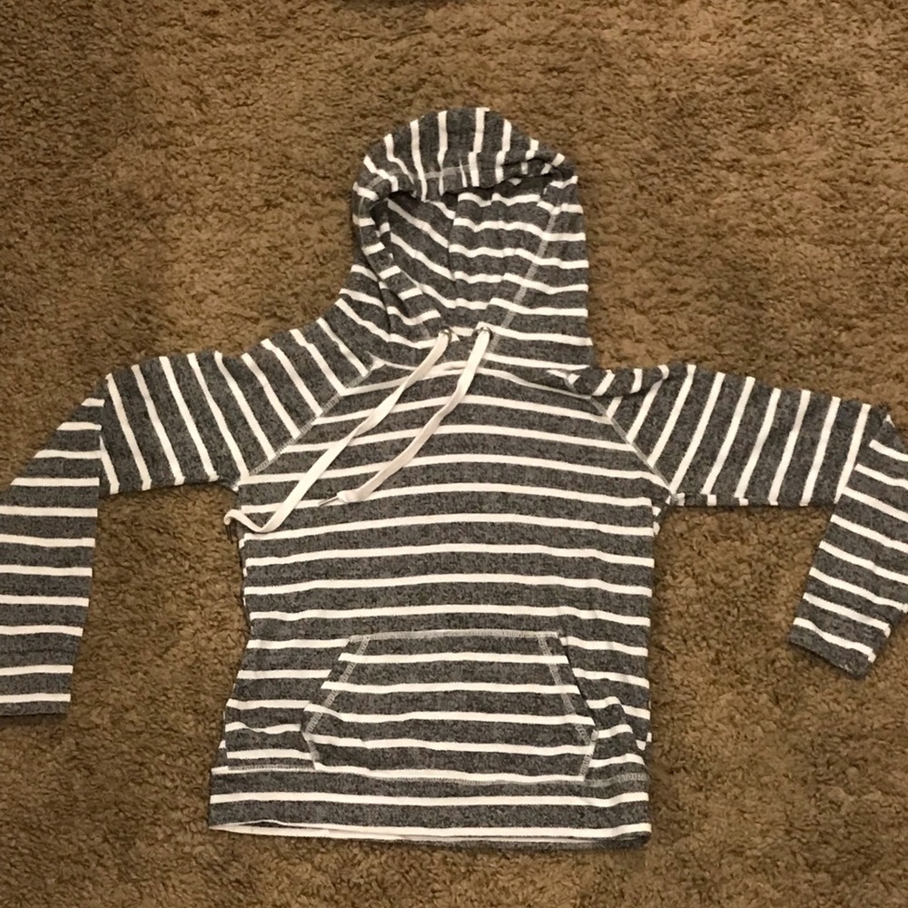 Stripped grey hoodie